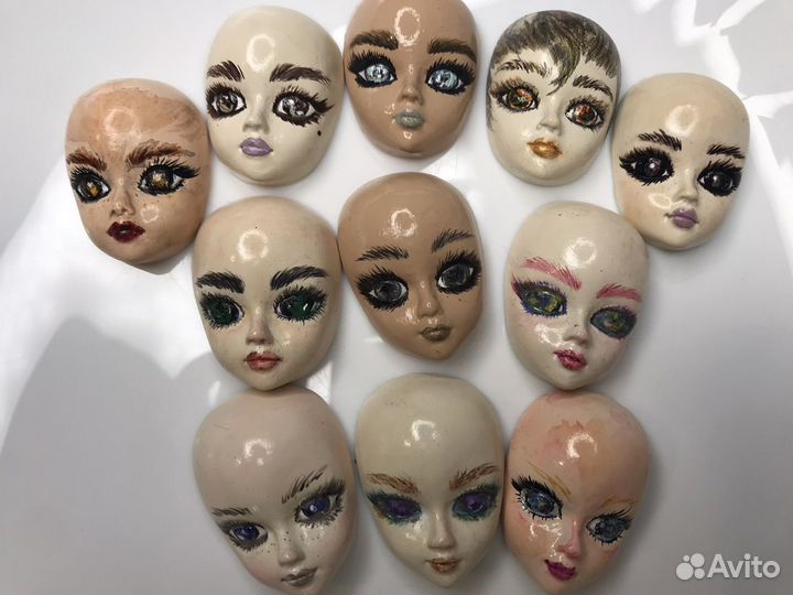 Личики для ватных игрушек