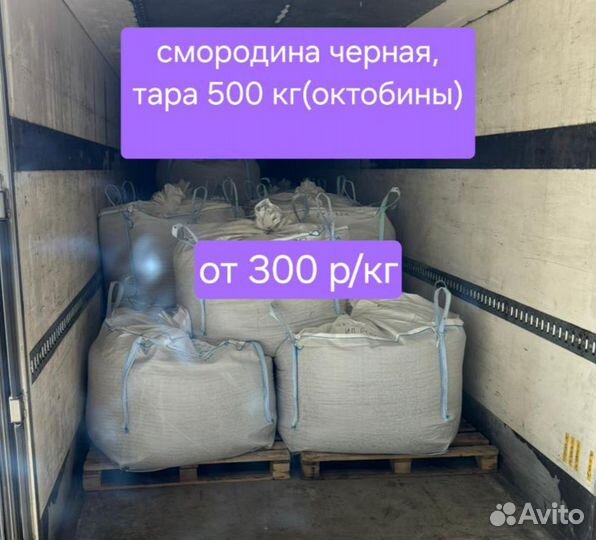 Смородина чёрная неочищенная тара 500 кг