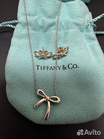 Tiffany кольцо подвеска цепочка серьги