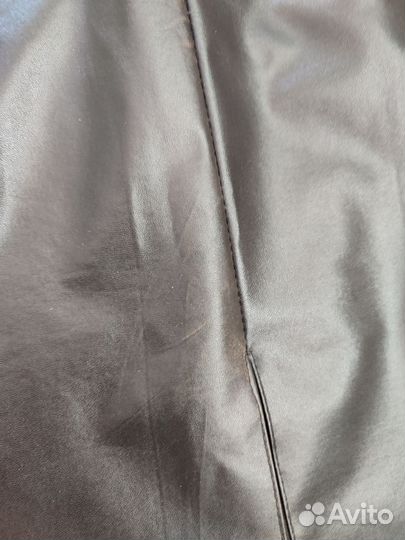 Костюм блузка юбка экокожа