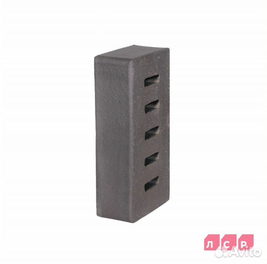 Кирпич лицевой полнотелый графитовый пуст 13%, пов