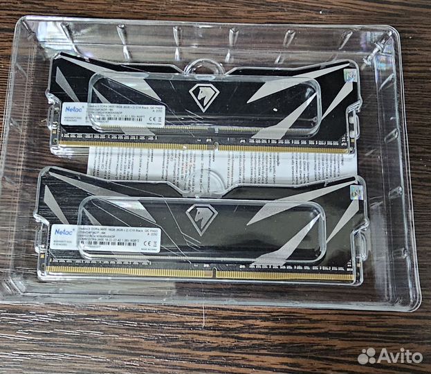 Оперативная память Netac ddr4 16gb(8+8) 3600mhz