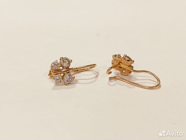 Золотые серьги 585 проба