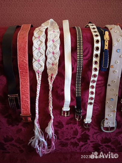 Ремни женские. Цена разная