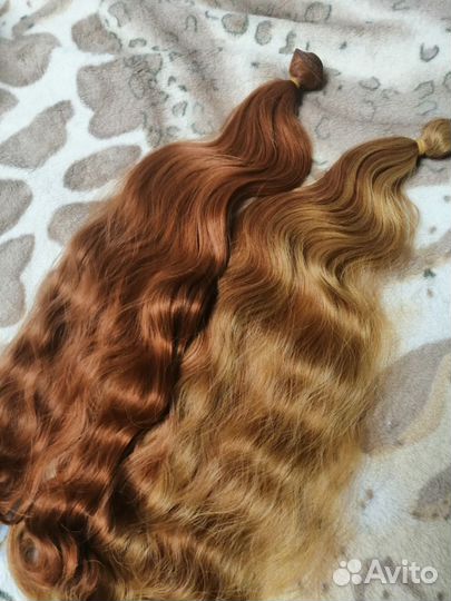 Биопротеиновые волосы для наращивания. Волна