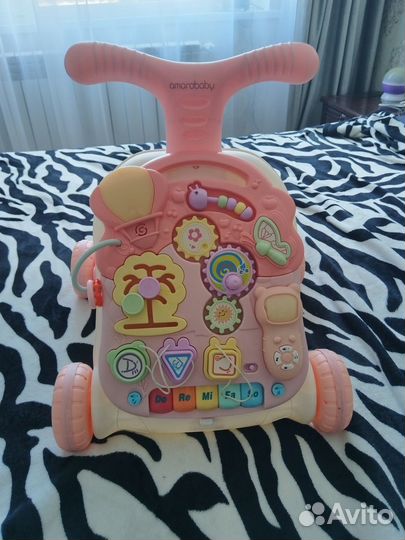 Каталка ходунки с игровой панелью трансформер 5в1