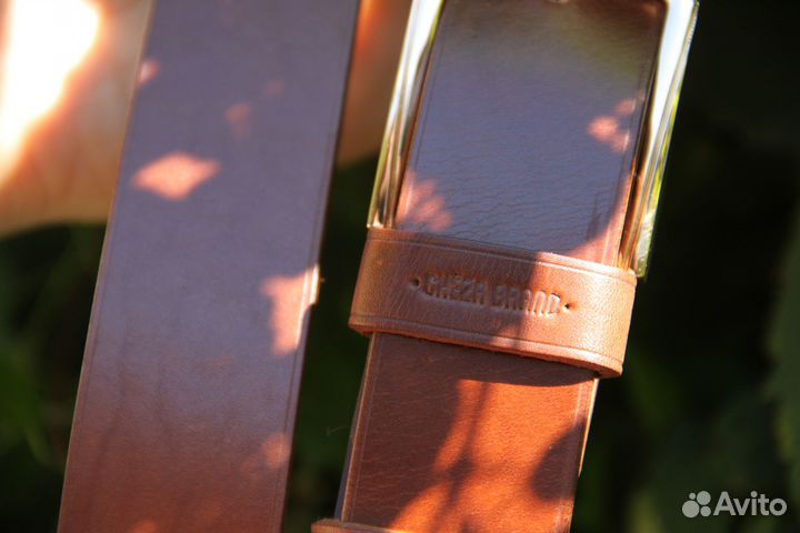 Кожаный ремень 35 мм шириной