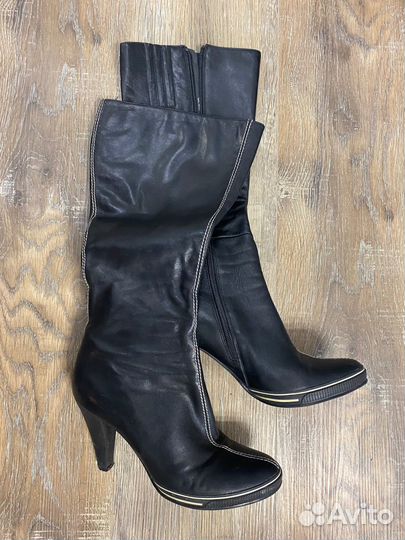 Сапоги женские осенние натуральная кожа размер 37