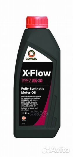 Comma 5W30 X-flow type Z (1L) масло моторное A