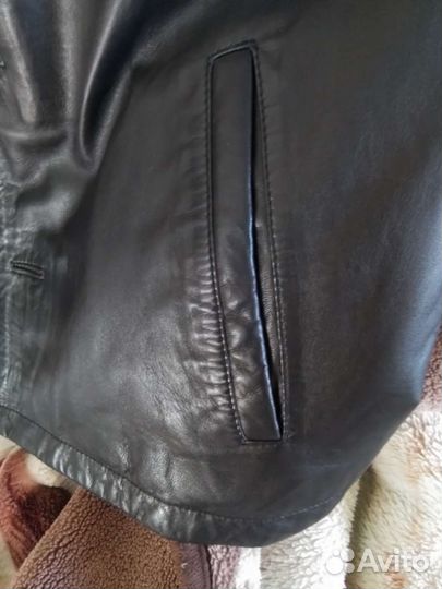 Кожаная куртка мужская р. L /XL