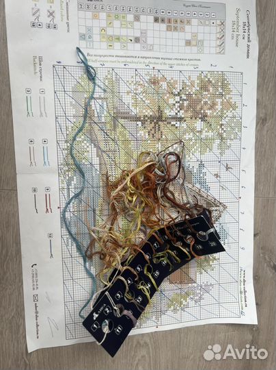 Остатки от набора для вышивания