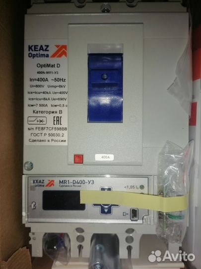 Автоматический выключатель Opti mat D 400A