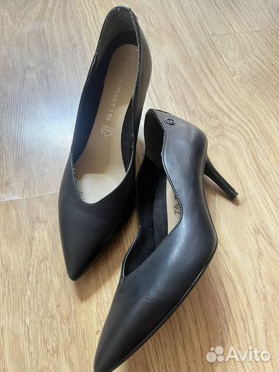 Туфли tamaris 36р, натуральная кожа