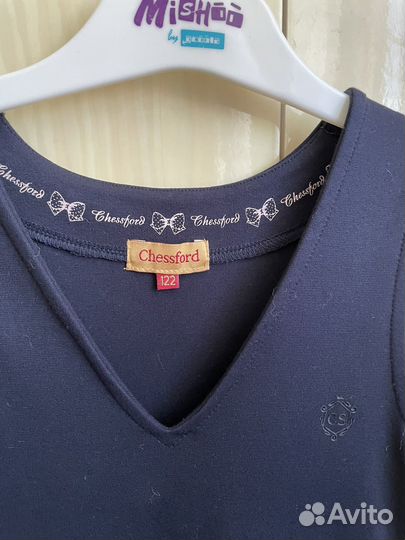 Школьный сарафан синий