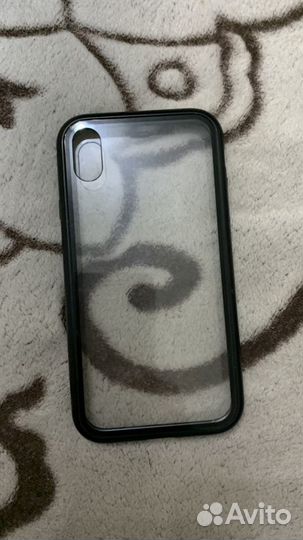 Защитный чехол из стёкла для iPhone XR на магнитах