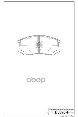 Колодки тормозные дисковые пер. mitsubishi lanc