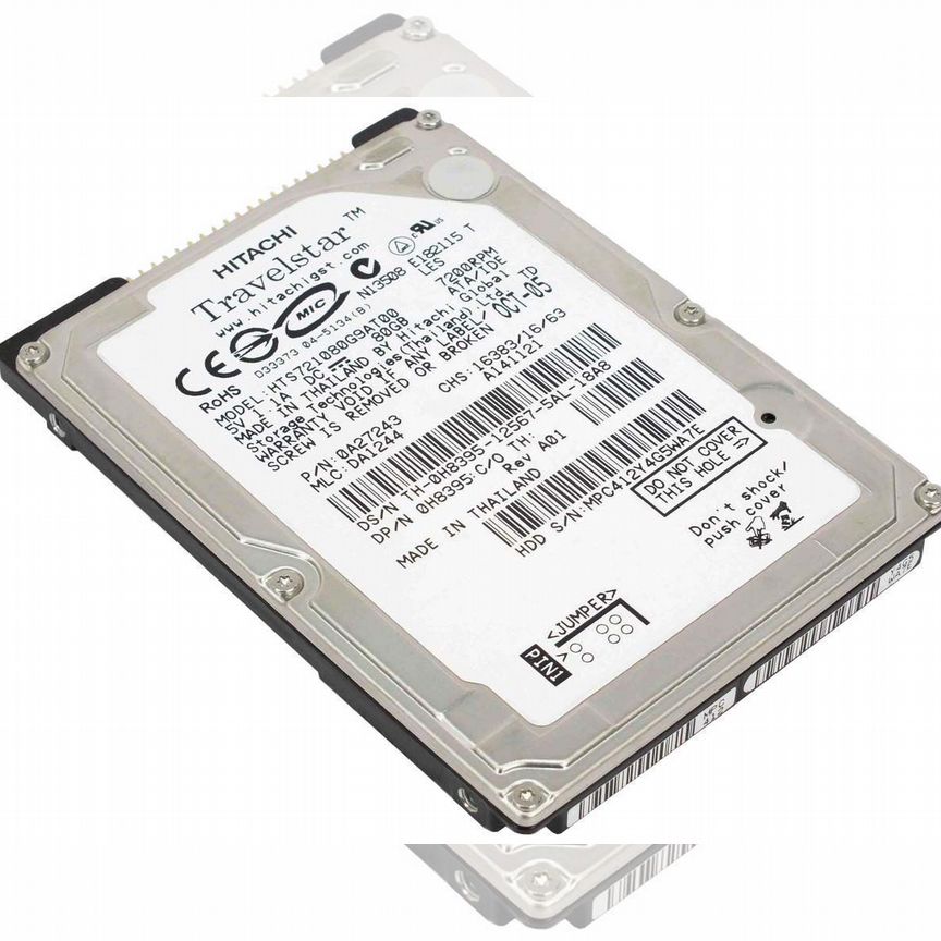 [HTS721080G9AT00] Жесткий Диск Hitachi 80gb 7200 Ide Hts721080g9at00