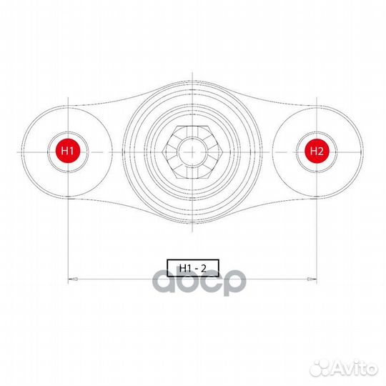 Шаровая опора, нижняя (Старый CBT24) CB0377 CTR