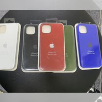 Чехлы на iPhone с яблочком и мягкой подкладкой