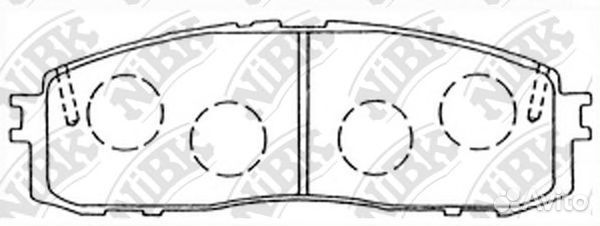 Колодки задние Camry, Carina, Celica