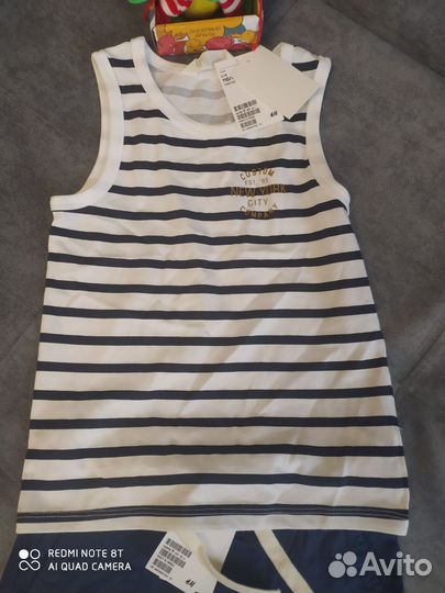 Шорты и майка h&m
