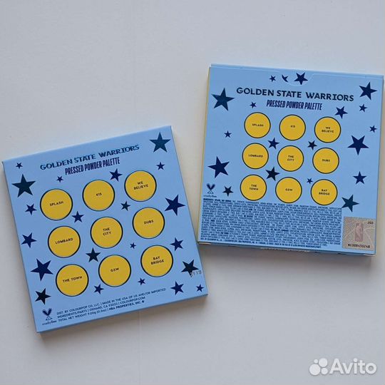 Новая палетка Colourpop Golden State Warriors
