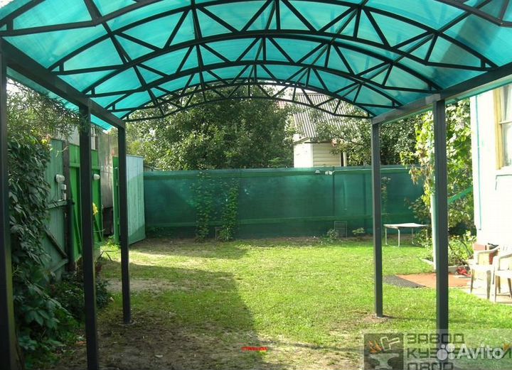 Навес из профнастила