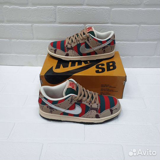 Кроссовки Nike sb dunk low pro sb freddy krueger