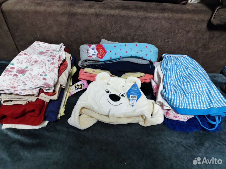 Пакет вещей для девочки 104-110 (19шт)