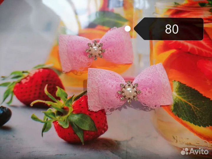 Бантики для волос ручной работы