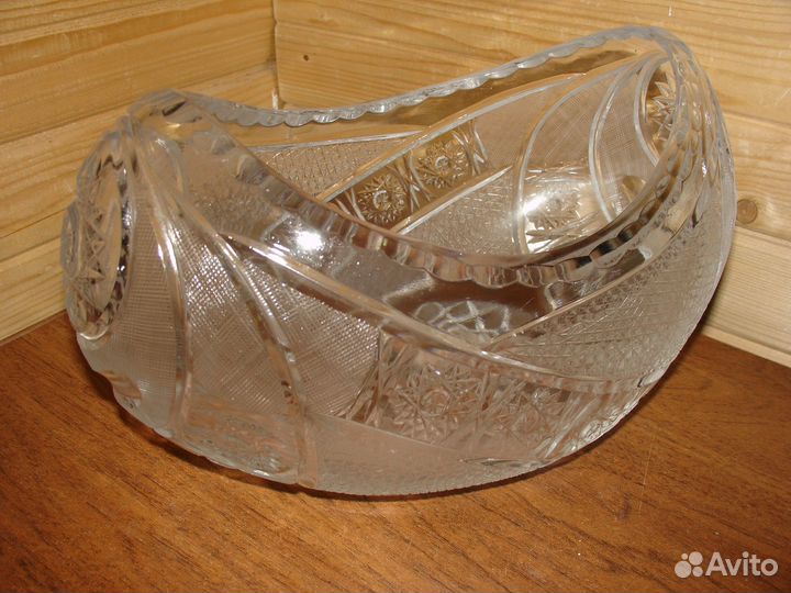 Хрустальная посуда фруктовницы кувшины винтаж