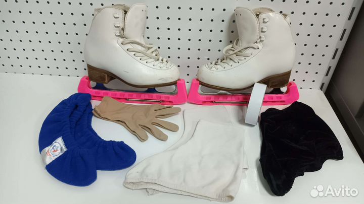 Фигурные коньки профессиональные 32 размер