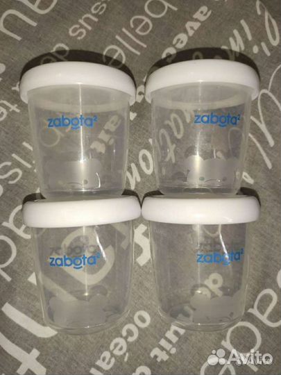 Молокоотсос ручной + баночки для хранения молока