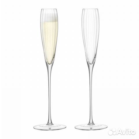 Набор из 2 бокалов-флейт д�ля шампанского LSA International Aurelia 165 мл