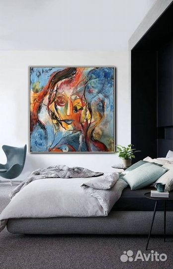 Интерьерная картина на холсте маслом на заказ