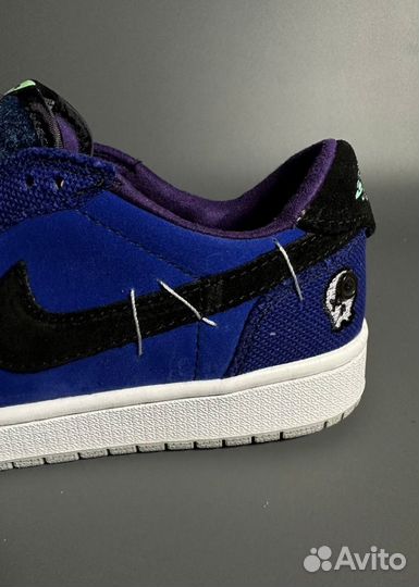 Кроссовки AIR jordan 1 LOW x Zion Williamson Ice Л