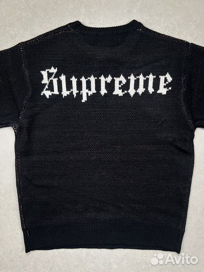 Свитер Supreme Белоснежка и 7 Гномов черный