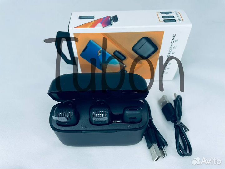 Микрофон петличный беспроводной J13 2 микрофона