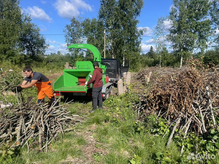 Измельчитель веток, дробилка, мульчер