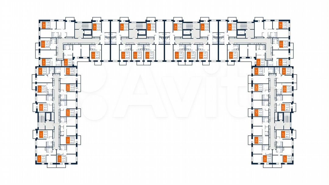 2-к. квартира, 47,4 м², 9/9 эт.