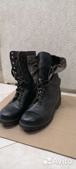 Берцы кожанные