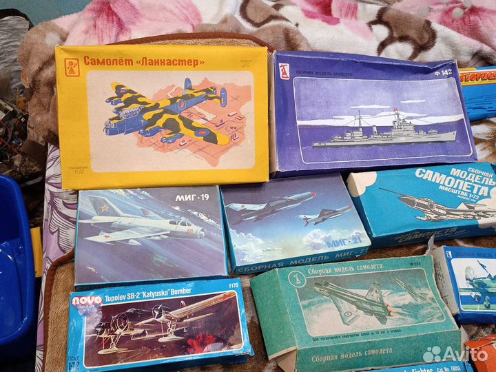 Сборные модели СССР самолётов и короблей 28 штук