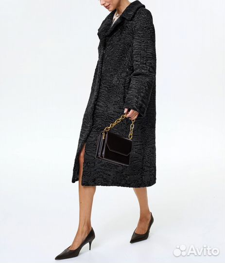 Новое пальто каракульча Swakara, про-во Италия