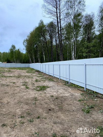 Заборы из профнастила забор сетка установка ворот