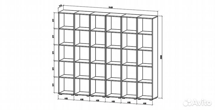 Стеллаж «Тунис 7»