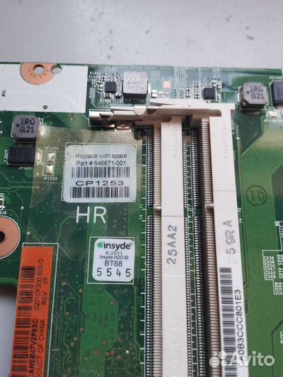 Hp 630 hm65 плата не рабочая