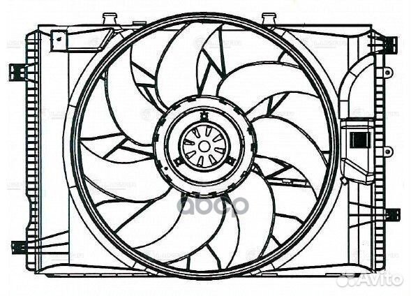 LFK 1550 Вентилятор радиатора mercedes W204/W212