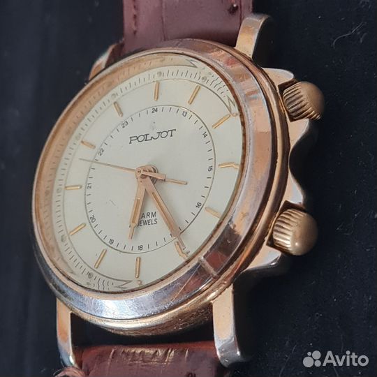 Наручные часы Полёт с будильником СССР