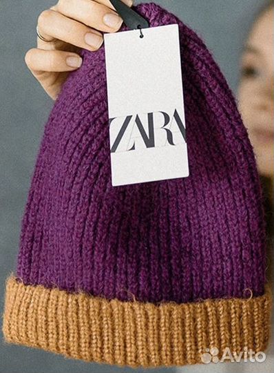 Шапка Zara новая фиолетовая