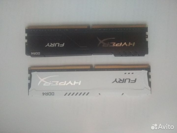 Kingston hyperx fury ddr4 2400 мгц 2x16 гб